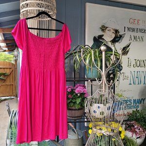 Pink Smock Top Dress, Size 16